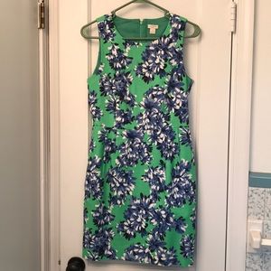 J.Crew floral shift dress